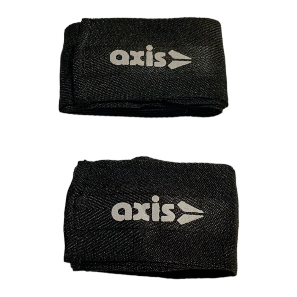 New Axis black supportive hand wraps set of two